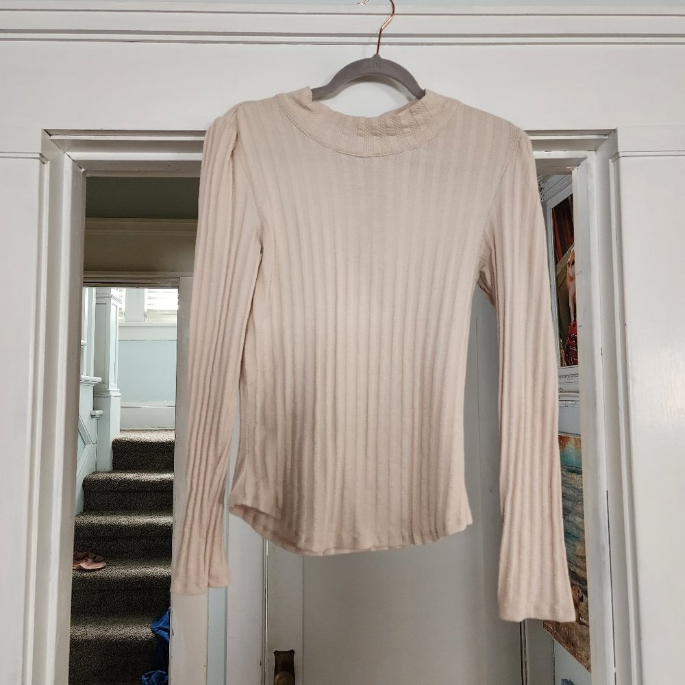 Free People Mock Neck Top